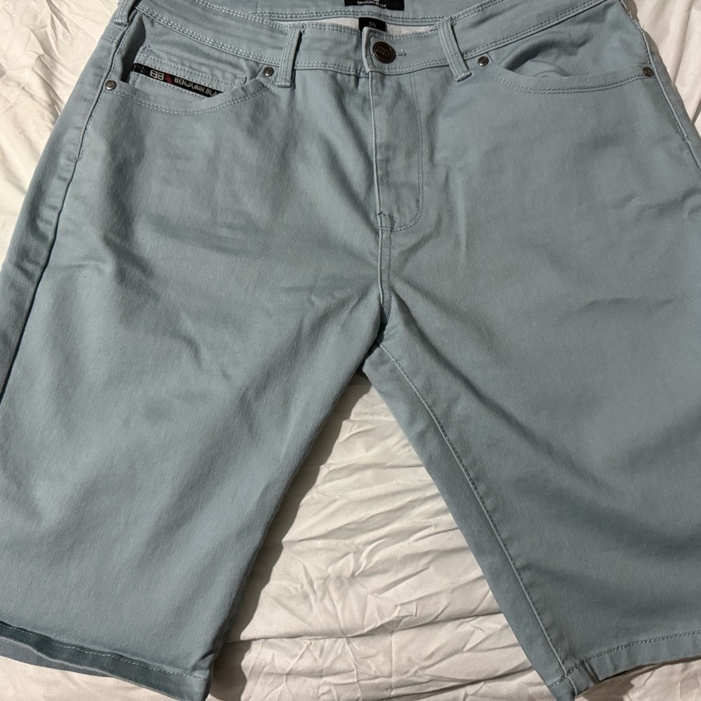 Men's Light Blue Shorts Benjamin Black